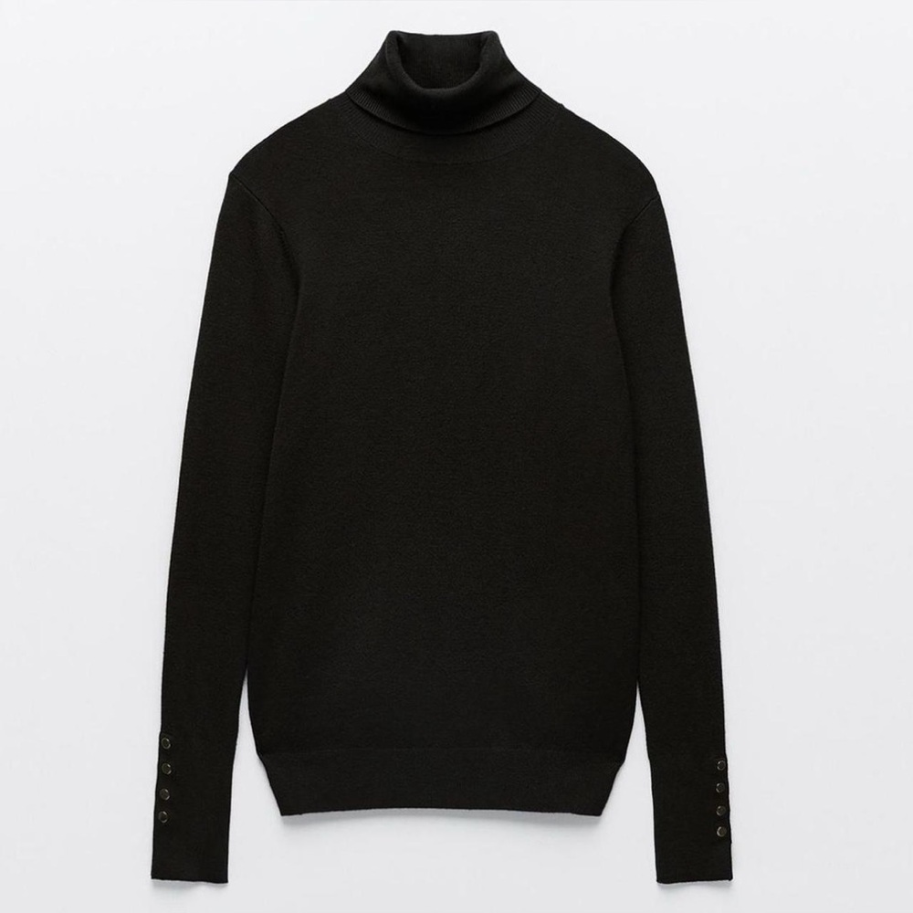 Zara Black Turtleneck Sweater